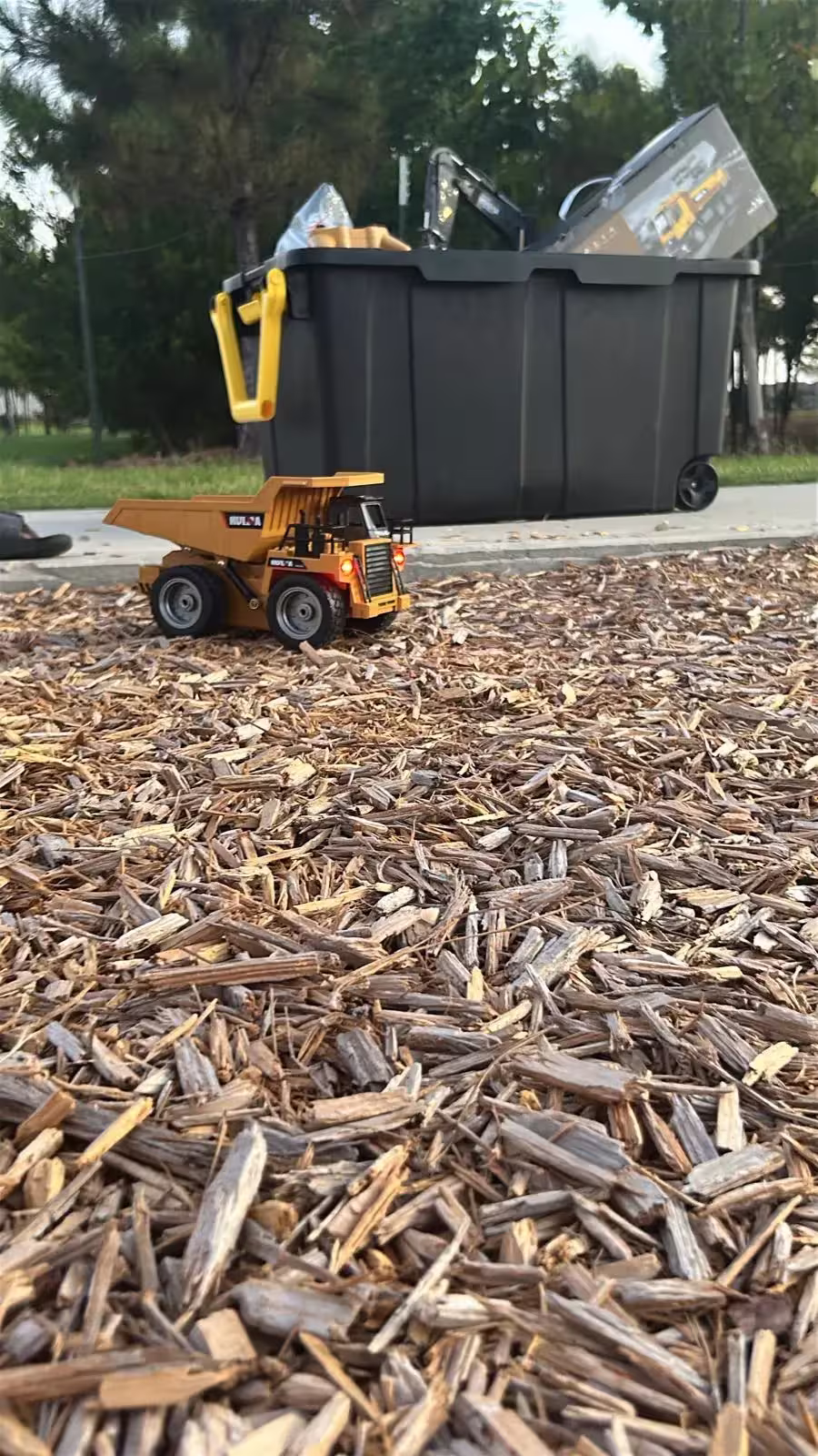 RC machines set up at an outdoor event
